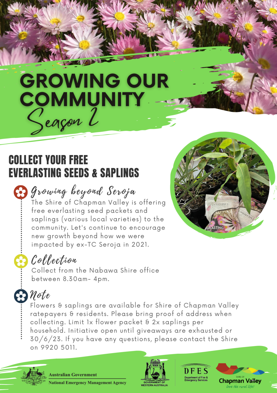 News Story - Growing Our Community~ Season 2 » Shire of Chapman Valley